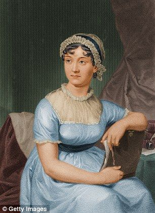 an old painting of a woman in blue dress