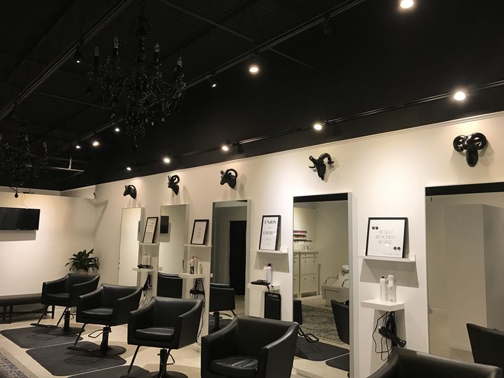 the salon is clean and ready for customers to use