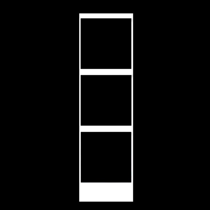 a black and white image of a tall bookcase