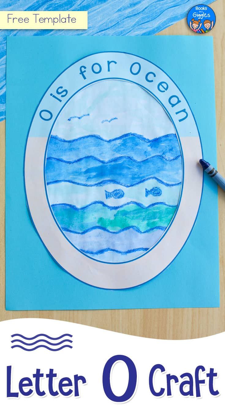 an ocean themed letter o craft for kids