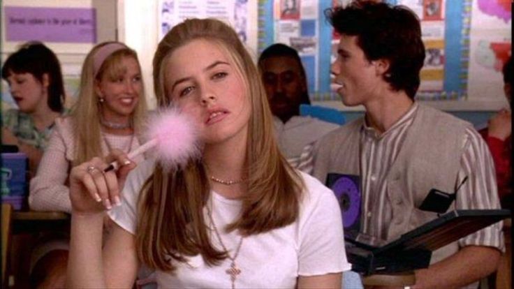 Alicia Silverstone in Clueless Clueless, A Girl, Pencil, Pink