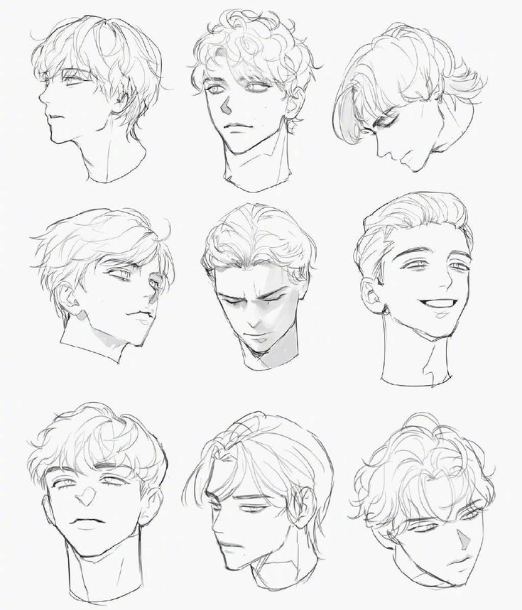 an image of different hairs styles for men