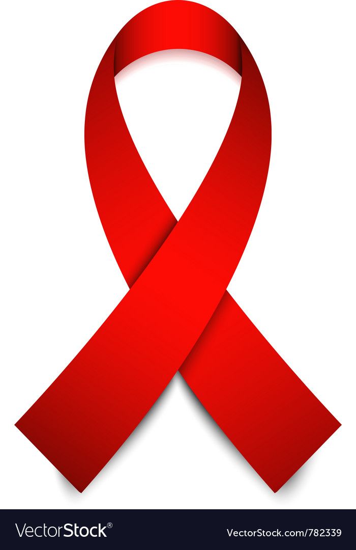 a red ribbon on a white background