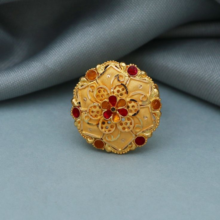 Discover the allure of Handmade Gold Jewelry at https://morvijewels.etsy.com/   Get a dazzling 25% off on all our 22k and 18k gold pieces. Don't miss out on this limited-time offer. Shop now and embrace the radiance of gold! Beautiful yellow gold ring Gold Purity- 22k yellow Gold Weight - 4.05 grams approx US Size- 5 adjustable or please select Width - 2.0 cm Please feel free to ask if you have any query. more similar rings -  https://www.etsy.com/shop/morvijewels?ref=seller-platform-mcnav Click here  https://morvijewels.etsy.com/    to get more discount and offers Happy to take wholesale bulk orders. 22k Gold Ring, Ladies Rings, Handmade Gold Ring, Gold Bridal Necklace, Handmade Gold Jewellery, Gold Ring Designs, Ringe Gold, Gold Bangles Design, Designer Dresses Casual