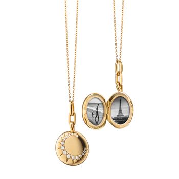 Lockets & Locket Necklaces | Monica Rich Kosann Sun Locket, Gold Lockets, Locket Necklaces, Monica Rich Kosann, Necklace With Diamonds, Gold Locket Necklace, Expensive Taste, Mangalsutra Designs, Gold Locket