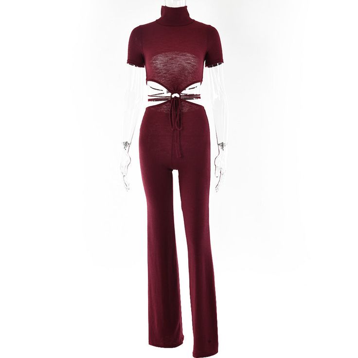 Fitted Backless Jumpsuit For Loungewear, Fitted Backless Jumpsuits And Rompers For Loungewear, Fitted Solid Color Backless Jumpsuits And Rompers, Fitted Backless Jumpsuit In Solid Color, Elegant Two-piece Fitted Jumpsuit, Elegant Two-piece Fitted Jumpsuits And Rompers, Elegant Fitted Two-piece Jumpsuits And Rompers, Solid Color Fitted Two-piece Jumpsuits And Rompers, Casual Fitted Two-piece Jumpsuits And Rompers