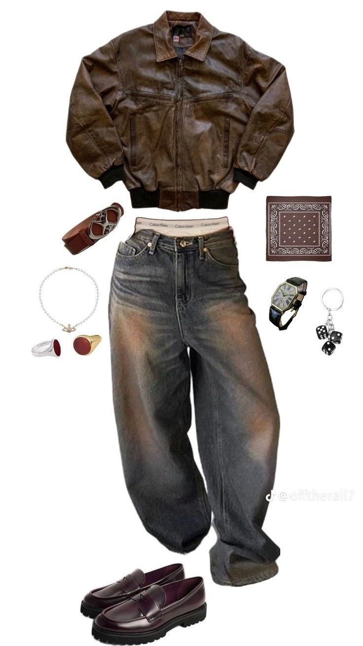 inspo Men Aesthetic Outfits Streetwear, Masc Inspo Outfits, Masc Vintage Outfits, Vintage Fits Men, Brown Streetwear Outfit, Masc Outfit Ideas, Vintage Streetwear Men Outfits, Outfit Inspiration Men, Outfit Ideas Streetwear