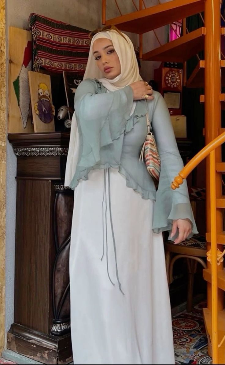 Hijabi Long Dress Casual, Florida Modest Outfits, Cute Hijabi Outfits Dresses, Hijabi Dress Aesthetic, Summer Outfits For Hijab Girl, Hijabi Looks, Modest Summer Wear, Hijabi Outfit Inspo Summer, Modest Fits Aesthetic Hijabi