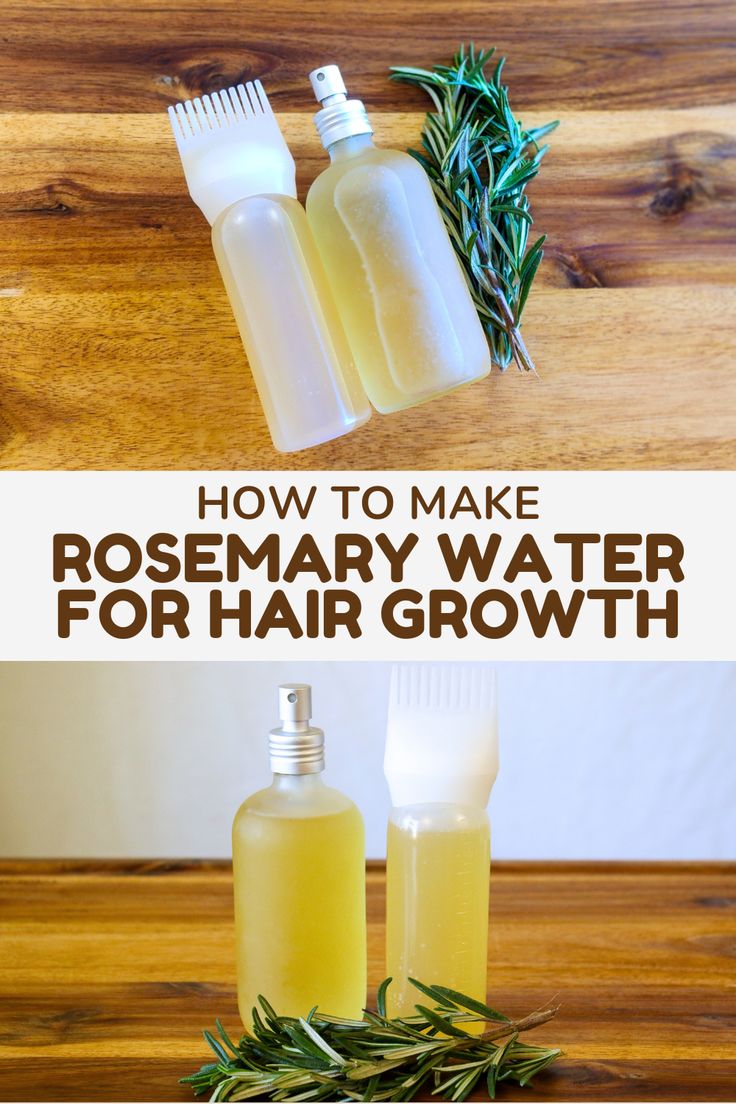 This homemade rosemary water recipe can be used on all hair types and may help with hair loss, dry hair, and improve scalp health. Diy Rosemary Hair Tonic, Homemade Rosemary Water, Rosemary Coconut Oil Diy, Rosemary Oil For Hair Growth Recipe, Diy Hair Tonic For Hair Growth, Rosemary Water For Hair Growth Recipe, Rosemary Mint Hair Growth Spray, Rose Mary Leaves For Hair Growth, Rosemary Spray For Hair