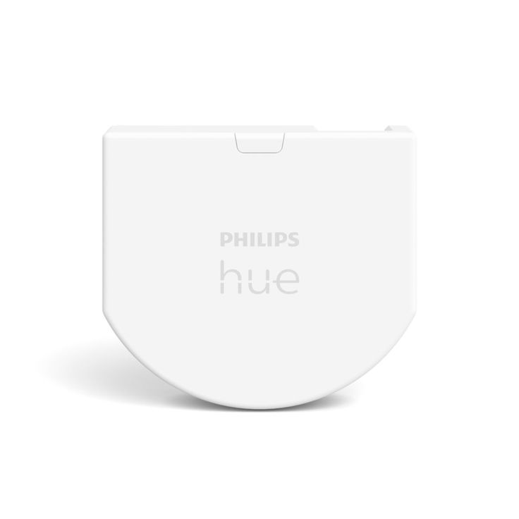 the philips hue smart light bulb is shown in this white packaging design, which reads philips hue