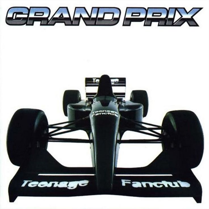 an advertisement for the grand prix race car