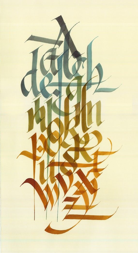 an artistic piece of art that looks like calligraphy