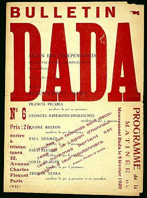 an old poster with some type of writing on it's back side that says, believe in dada