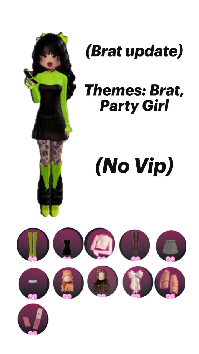 the girl is dressed in green and black