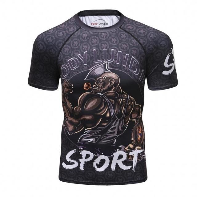 a black shirt with an image of a gorilla holding a baseball bat and the words sport on it