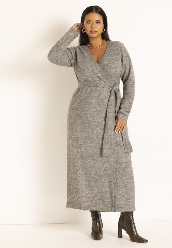 Stylish Older Women Over 60, Chicago Fits, Sweater Wrap Dress, Trendy Fall Nail Designs, Cozy Fall Drinks, Cassie Style, Plus Size Professional, 2023 Outfit Ideas, Plus Size Sweater Dress