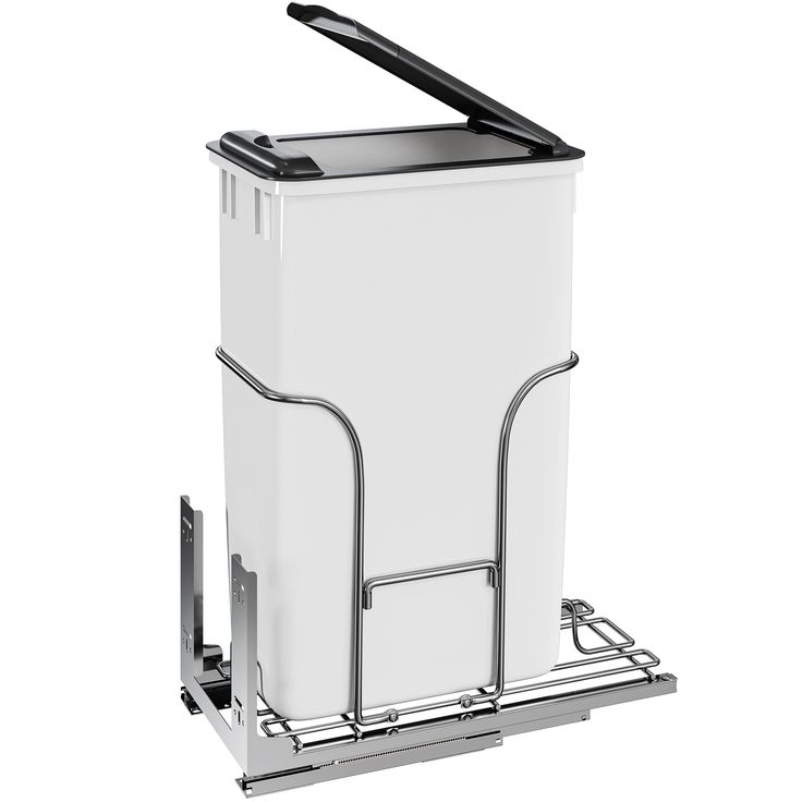 Upgrade your kitchen with the 43QT Cabinet Pull-out Trash Bin. This convenient waste-disposal system can be easily hidden inside a cabinet, keeping your kitchen looking neat and tidy. Hidden Trash Can Kitchen, Kitchen Pullout, Pull Out Trash Cans, Trash Can With Lid, Pantry Organizers, Kitchen Pantry Storage, Kitchen Organization Pantry, Waste Container, Kitchen Trash Cans