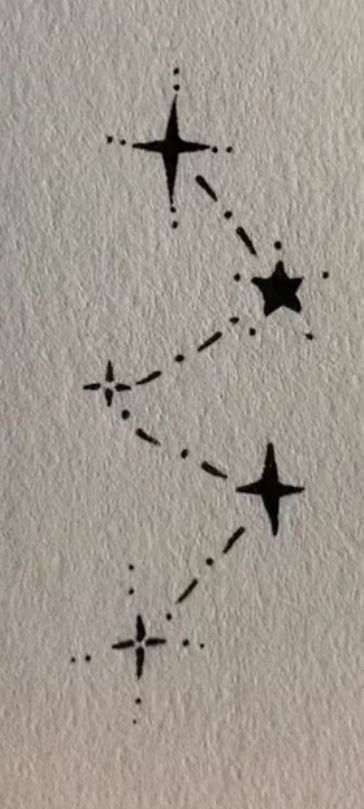 three black stars are drawn on the wall