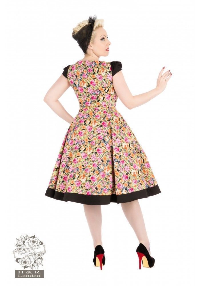 H & R London Zephyr Colorful VLV Rockabilly 50-60s Block Floral Circle Dress S #HRLondon #Retro50s60sStunner50sSwing60sFloral #AnyOccasion London 1950s, Floral Circle, Sixties Fashion, Circle Dress, Pencil Dress, Pin Up, 50 %, London, Best Deals