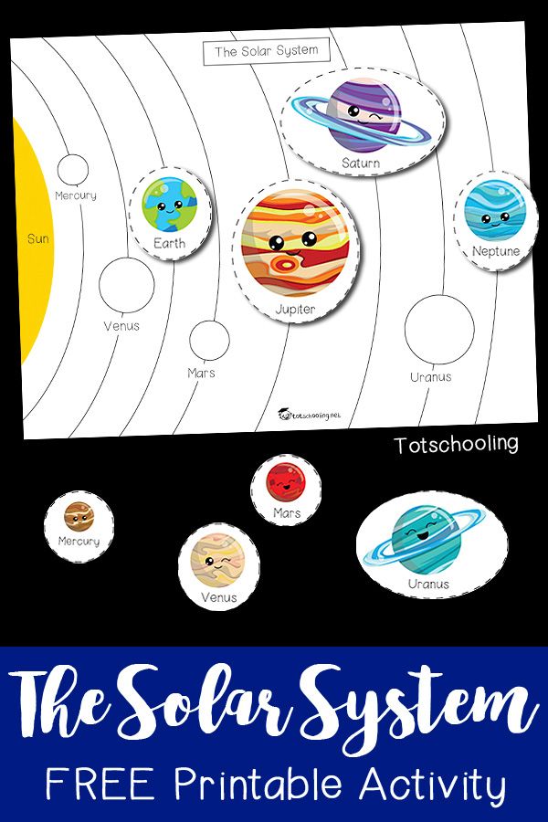 the solar system printable activity for kids