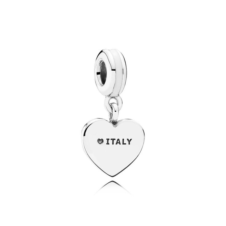 Pandora Italy heart flag silver dangle with green, white and red enamel | John Greed Jewellery Charms Disney, Pandora Bracelet Charms Ideas, Pandora Charms Disney, Pandora Jewelry Charms, Pandora Bracelet Charms, Pandora Silver, Birthday Wishlist, Cute Charms, Dangle Charms