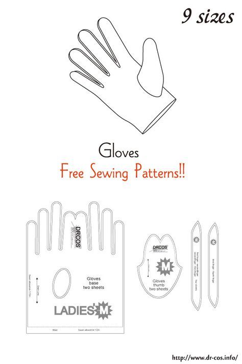 gloves with free sewing patterns and instructions