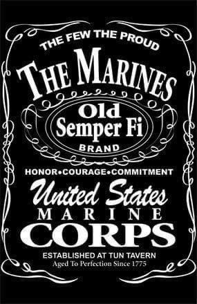 an advertisement for the marine's old semper fi brand, united states marine corp