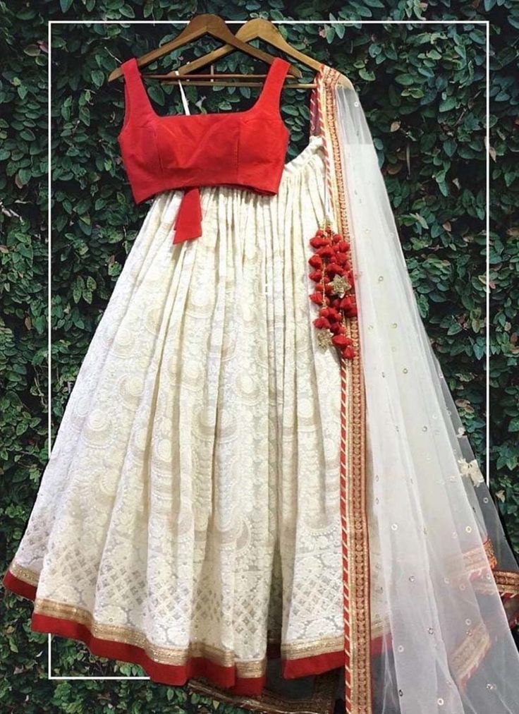 White Chikankari lehenga choli with Dupatta Indian Wedding dress Mehendi choli Lengha Traditonal lehenga Ethnic wear bridesmaid suit 3 Chikankari Lehenga, Lehenga Choli Designs, Simple Lehenga, Indian Outfits Lehenga, Lehnga Dress, Work Lehenga, Red Lehenga, Traditional Indian Outfits, Indian Gowns Dresses