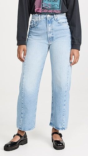 MOTHER The Half Pipe Ankle Jeans | Shopbop Fall Medium Wash Jeans With Seam Detailing, Fall Jeans With Seam Detailing In Medium Wash, Fall Light Wash Pants With Straight Hem, Mid-rise Jeans With Seam Detailing For Fall, Fall Mid-rise Jeans With Seam Detailing, Medium Wash Cotton Bottoms With Seam Detailing, Cotton Bottoms With Medium Wash And Seam Detailing, Fall Denim Jeans With Seam Detailing, Medium Wash Bottoms With Seam Detailing For Fall