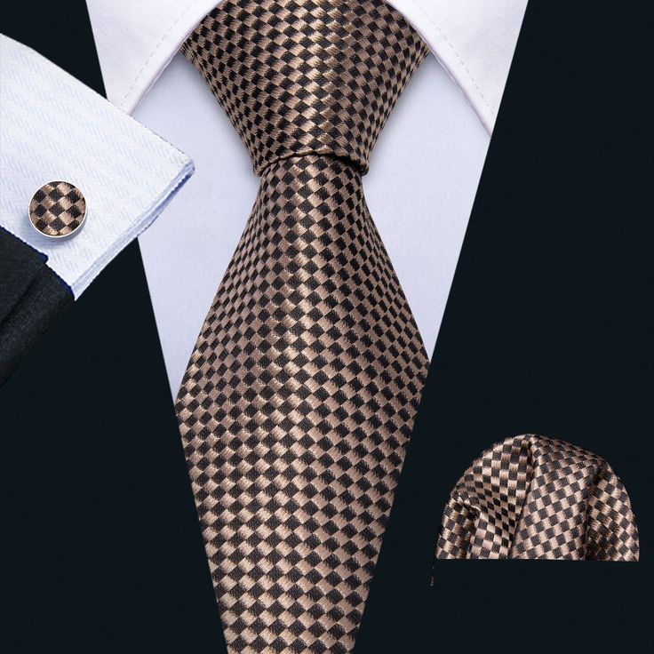 🧐Big Discount& Free Shipping& Excellent Quality 💕 20% OFF Over $59+ Discount Code: BW20 Menswear Casual, Necktie Set, Sanders Sides, Mens Silk Ties, Tie Men, Oreo Cookie, Plaid Tie, Men Formal, Cufflink Set