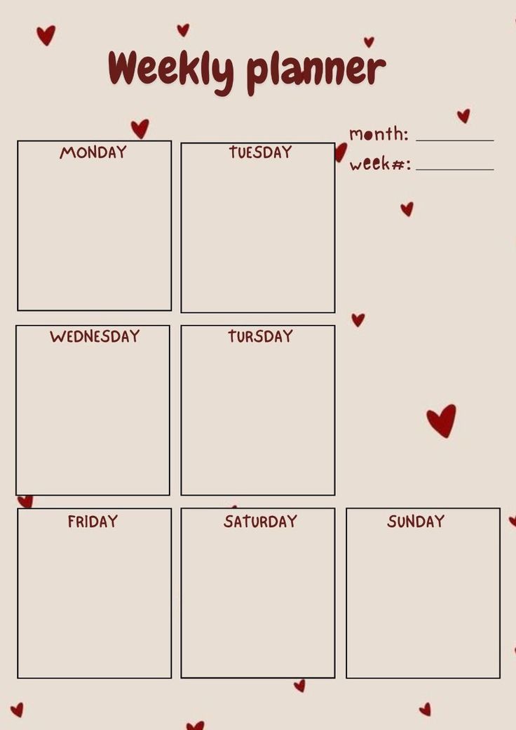 Weekly planner planner2024paraimprimir #plannerpageideas #darkmodedigitalplanner #freeplannertemplates. Weekly Planner Ipad Template, Weekly Study Planner Template, Aesthetic School Planner, Heart Shaped Aesthetic, Aesthetic Weekly Planner Template, Planner Wallpaper, Daily Planner Aesthetic, Weekly Planner Aesthetic, Week Planner Template