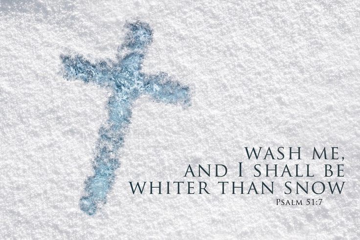 a cross with the words wash and i shall, white than snow