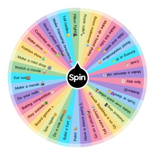 a spinning wheel with words on it that spell out the word spin in different languages