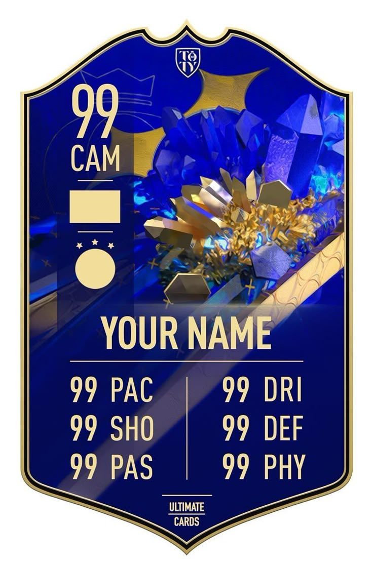 a blue sign with gold stars on it that says 99 cam your name 99 pac 39 sho 99 def 99 pas 99 pay