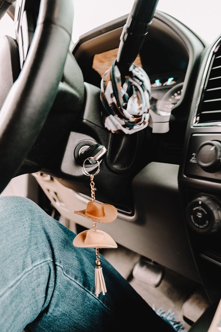 Stone and Brown Cowboy Hat Keychain - Etsy -  #Brown #Cowboy #Etsy #Hat #Keychain #Stone Cowboy Hat Car Charm, Western Car Decor, Cowboy Hat Keychain, Western Keychain, Truck Interior Accessories, Western Car, Cool Truck Accessories, Brown Cowboy Hat, Truck Decor