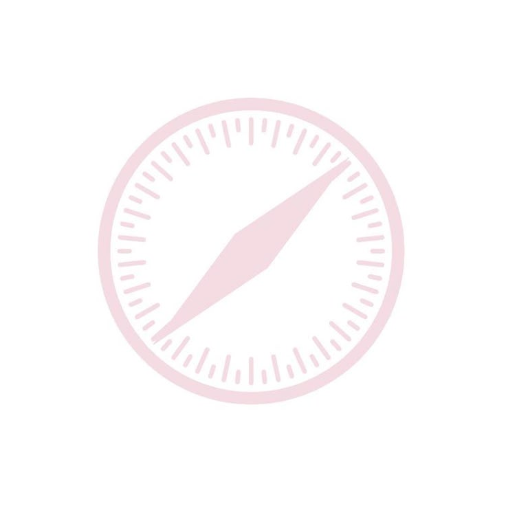 a white and pink clock on a white background