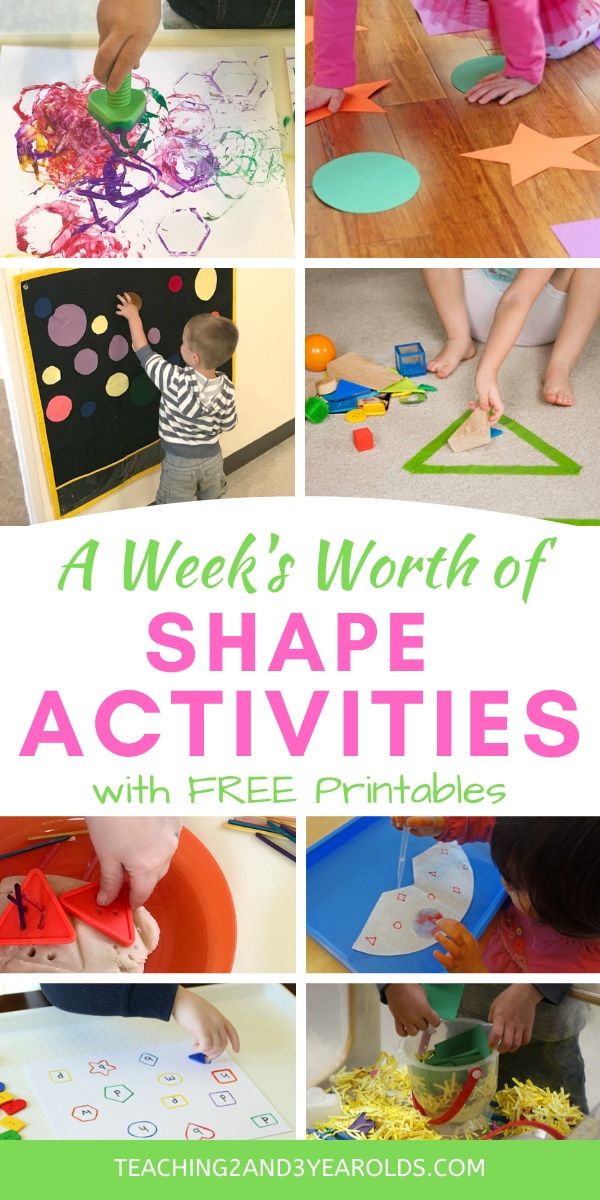 a collage of different shapes and activities for kids