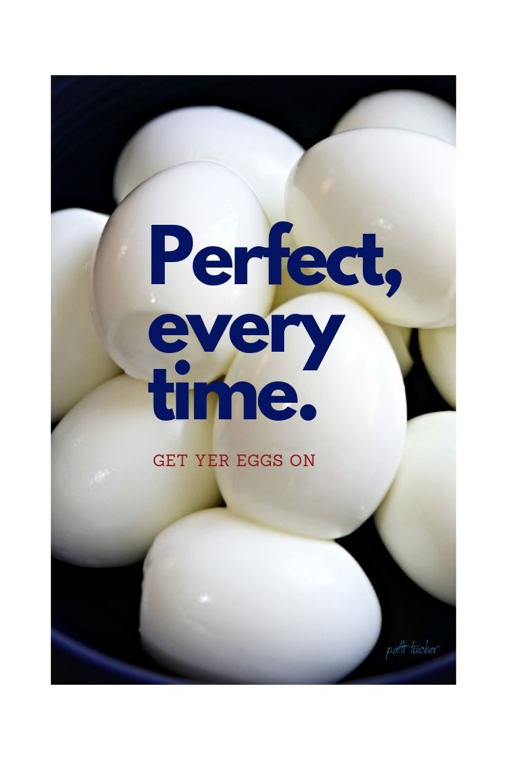 an image of eggs with the words perfect every time