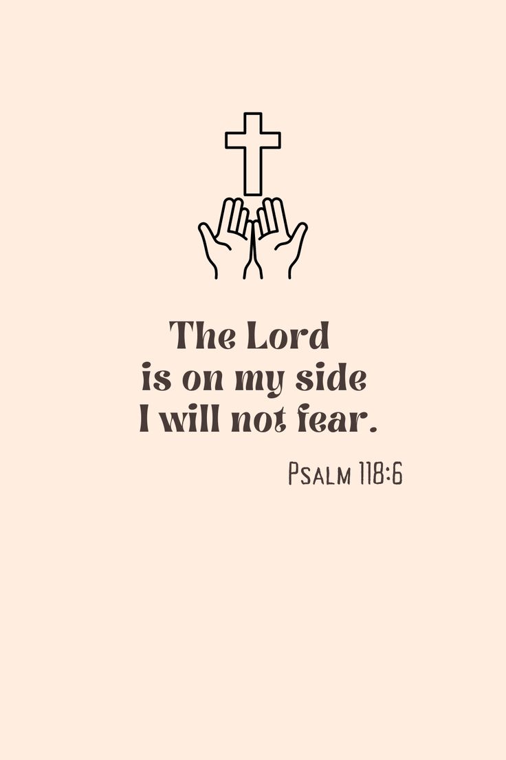 the lord is on my side i will not fear