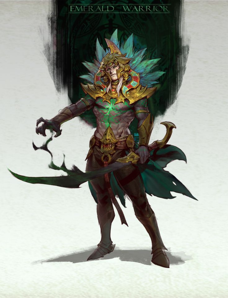 a character from the video game emerald warrior