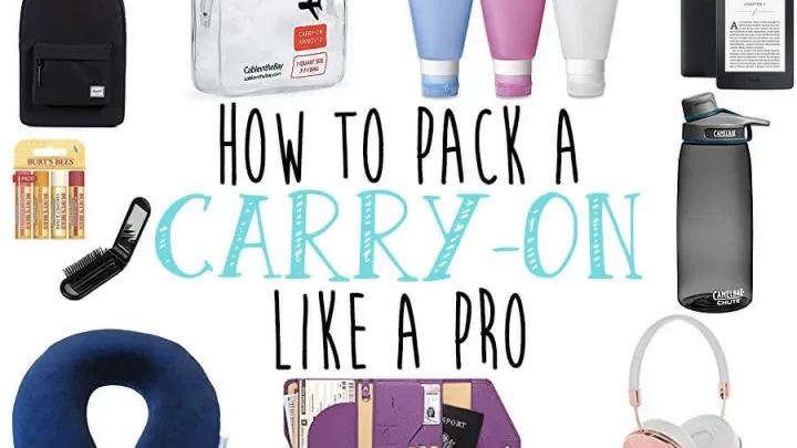 various items are arranged in the shape of a circle with text that reads how to pack a carry - on like a pro