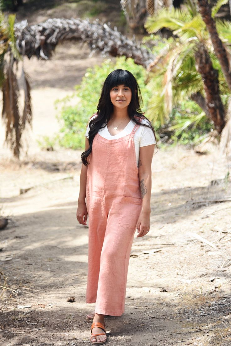 Style // Did someone say summer, sunshine and seaside? The perfect shade of pink to take you through the season The definition of effortless. The Linen Overall is a laid back design for chasing the sunshine! It's a summer staple that can be worn by itself or layered, for a throw-on-and-go approach to dressing. Soft linen, loose fit, adjustable tie straps and yes... it has pockets! Perfect for the easy breezy mama... Yes, you can wear it pregnant too! Made in Italy from 100% Linen. One size fits Casual Linen Overalls With Relaxed Fit, Spring Linen Overalls With Relaxed Fit, Spring Linen Overalls, Pink Relaxed Fit Overalls For Summer, Linen Overalls, Summer Sunshine, Pink Linen, Easy Breezy, Summer Staples