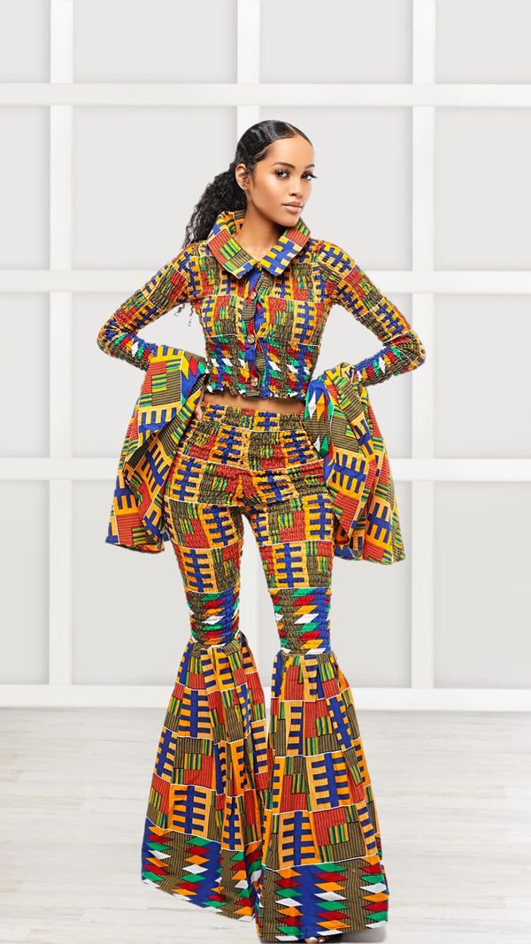 Trouser And Top For Ladies, Crissy Doll, African Chic, Traditional African Clothing, Afrikaanse Mode, Pant Suits, Cyberpunk Fashion, Designer Jumpsuits, Ankara Style