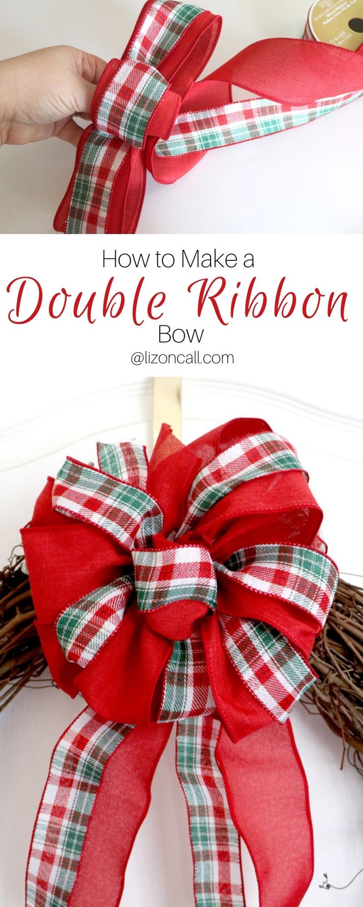 how to make a double ribbon bow