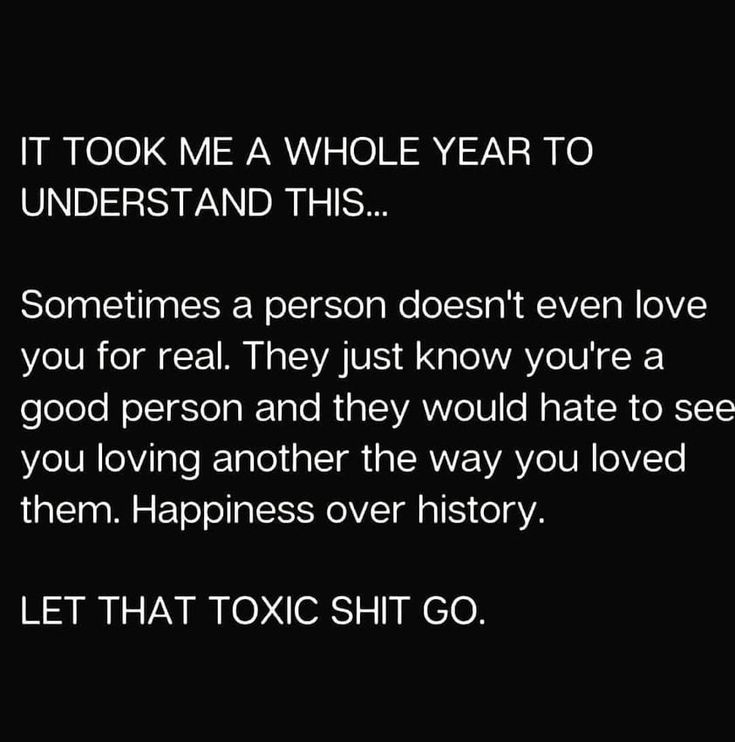 the text reads, it took me a whole year to understand this sometimes a person doesn't even love you for real