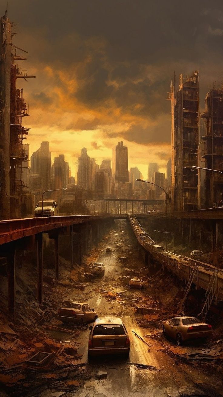 World after us Apocalypse Landscape, Post Apocalyptic City, Dystopian Art, Dystopian Aesthetic, Apocalypse World, Apocalypse Aesthetic, Post Apocalyptic Art, Apocalypse Art, Post Apocalypse