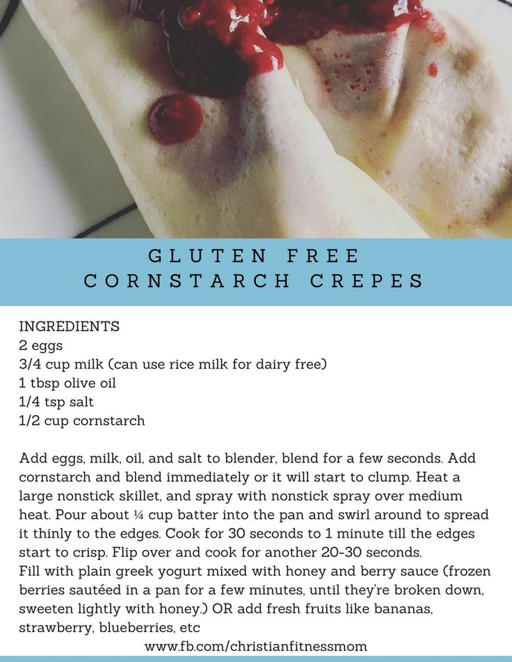 a recipe for gluten free cornstarch crepes