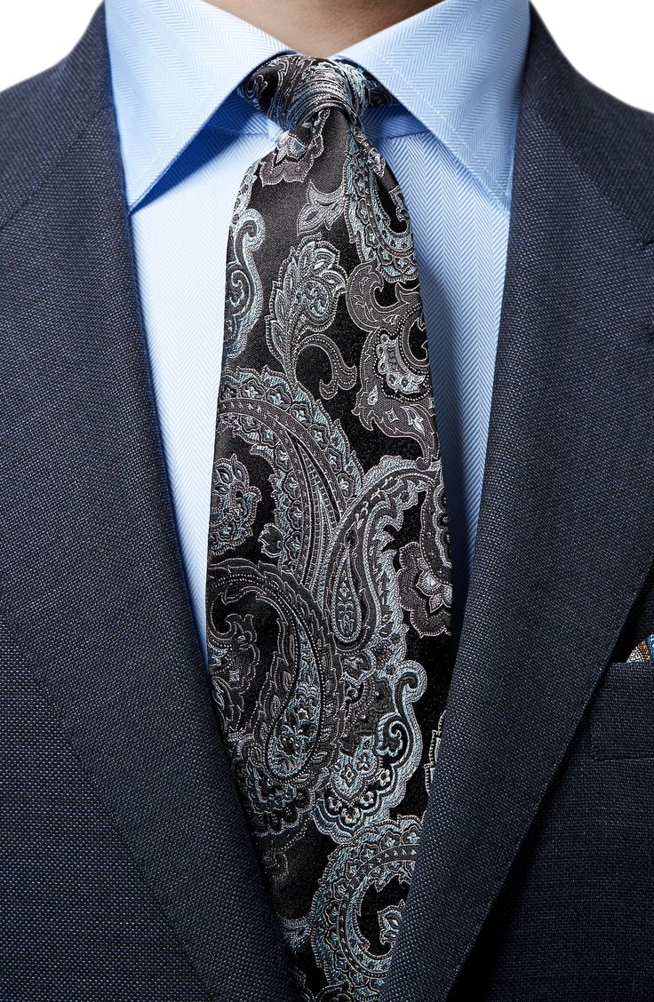 Rich, intricate paisley defines a handsome tie crafted in Italy from lustrous silk. Style Name:Eton Paisley Silk Tie. Style Number: 5763686. Elegant Patterned Ties For Formal Occasions, Elegant Formal Patterned Ties, Elegant Formal Patterned Neckwear, Elegant Patterned Neckwear For Formal Occasions, Elegant Patterned Standard Tie, Elegant Patterned Neckwear With Ties, Silk Patterned Ties For Black Tie Events, Business Suit And Tie Accessories With Paisley Print, Elegant Business Suit And Tie Accessories With Paisley Print