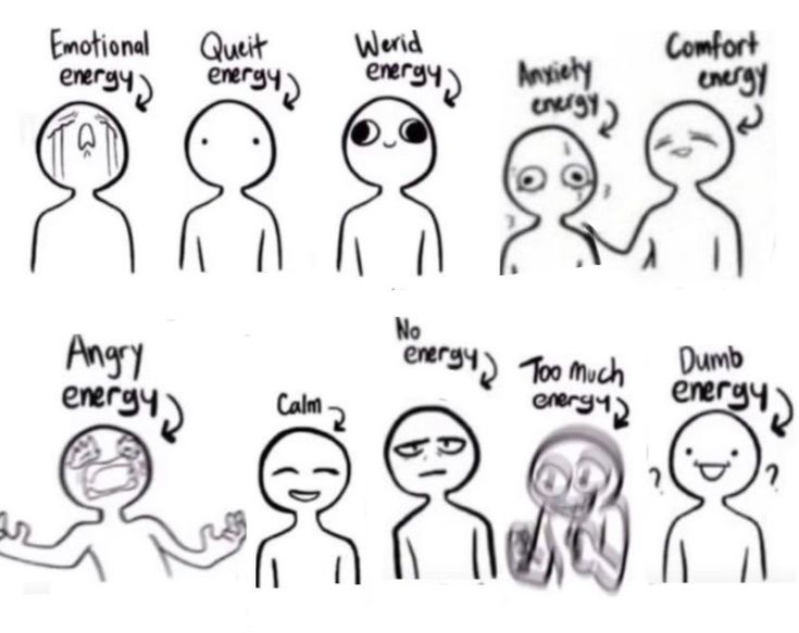 an image of different types of energy in the form of people with words on them