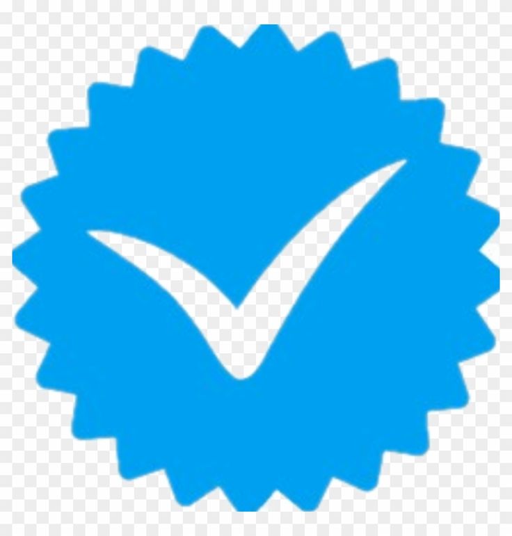 a blue check mark with a white tick symbol on it, transparent background png